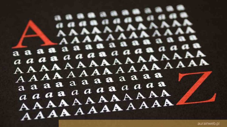 Rodzaje fontu i co to jest szeryf?!