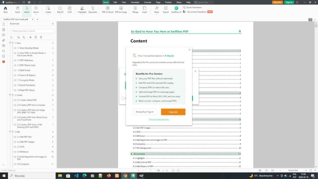 SwifDoo PDF - program do obsługi plików PDF